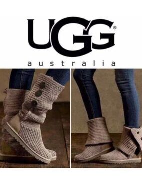 UGG Australia Women’s Grey Sweater Boots